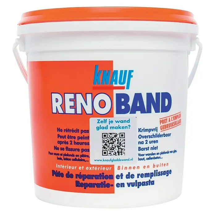 Knauf Afwerkpleister Renoband 4 liter - 4 l - Vooraanzicht