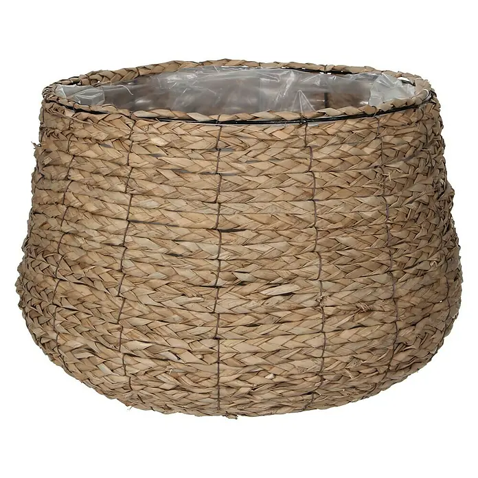 Cubremaceta redondo Avalon - Ø x Al: 44 x 32 cm, Marrón - Vista frontal