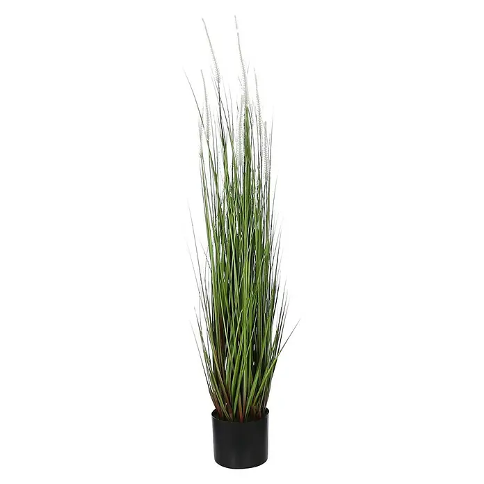 Planta artificial cola de zorro - 115 cm, Verde, Plástico - Vista frontal