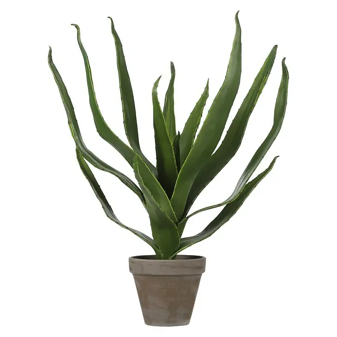 Planta artificial Aloe Vera - 45 cm, Plástico - Vista frontal