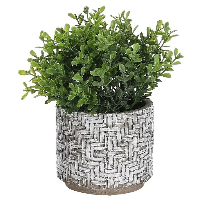 Planta artificial Herbs - Altura: 18 cm, Plástico - Vista frontal