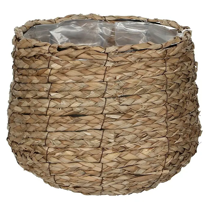 Cubremaceta redondo Avalon - Ø x Al: 30 x 25 cm, Marrón - Vista frontal