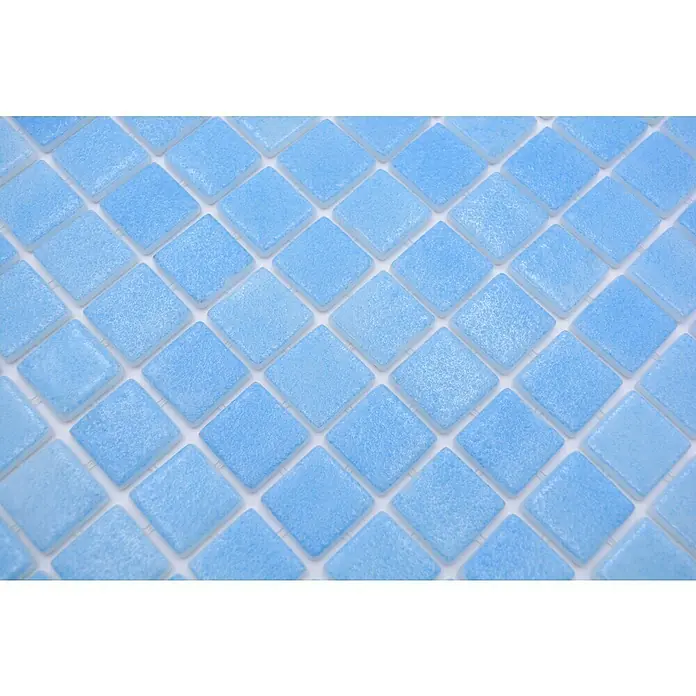 Mosaikfliese Eco Niebla VP501PAT - 31,6 x 31,6 cm, Türkis, Matt - Detailaufnahme