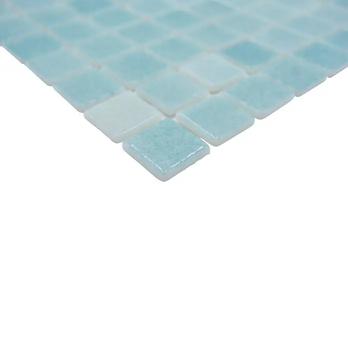 Mosaikfliese Eco Niebla VP503PUR - 31,6 x 31,6 cm, Grün, Glänzend - Detailaufnahme