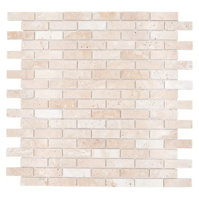 Selbstklebemosaik SAM 4NM92 - 30 x 30,5 cm, Travertin, Mix Beige - Draufsicht