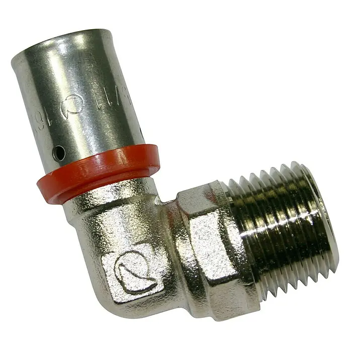 Isoltubex Codo multicapa roscado M - 25 mm, Rosca exterior: 1″ - Vista angular