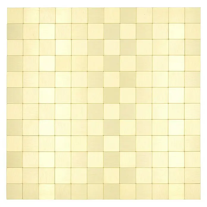 Selbstklebemosaik SAM 4GO25 - 30,5 x 30,5 cm, Aluminium, Gold - Draufsicht