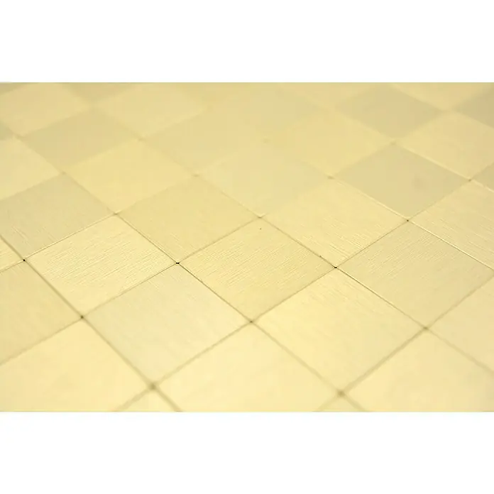 Zelfklevend mozaïek SAM 4GO25 - 30,5 x 30,5 cm, Aluminium, Goud - Close-up