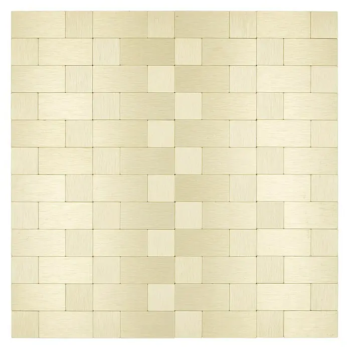 Selbstklebemosaik SAM 4GO87 - 30,5 x 30,5 cm, Aluminium, Gold - Draufsicht