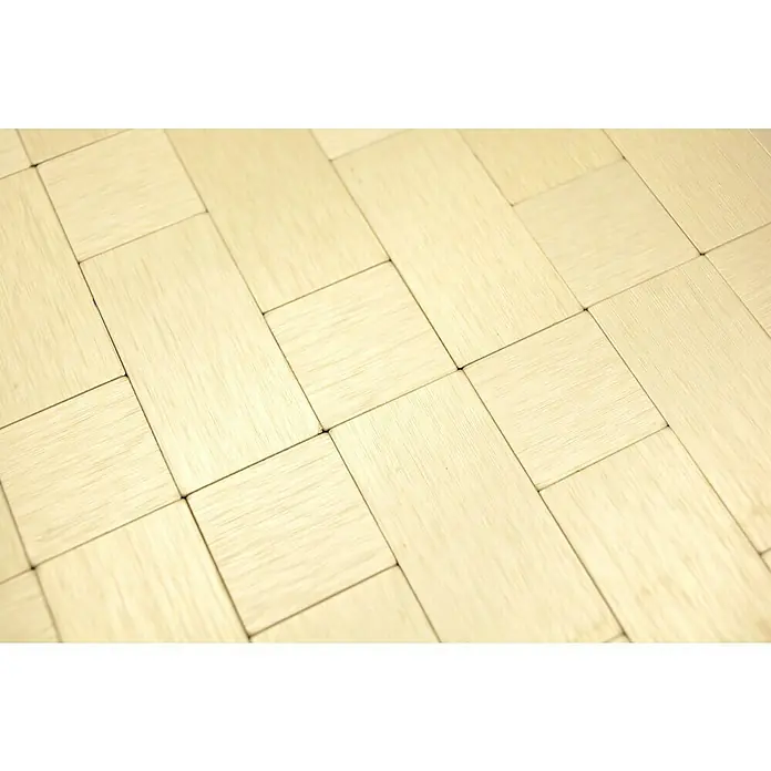 Selbstklebemosaik SAM 4GO87 - 30,5 x 30,5 cm, Aluminium, Gold - Detailaufnahme