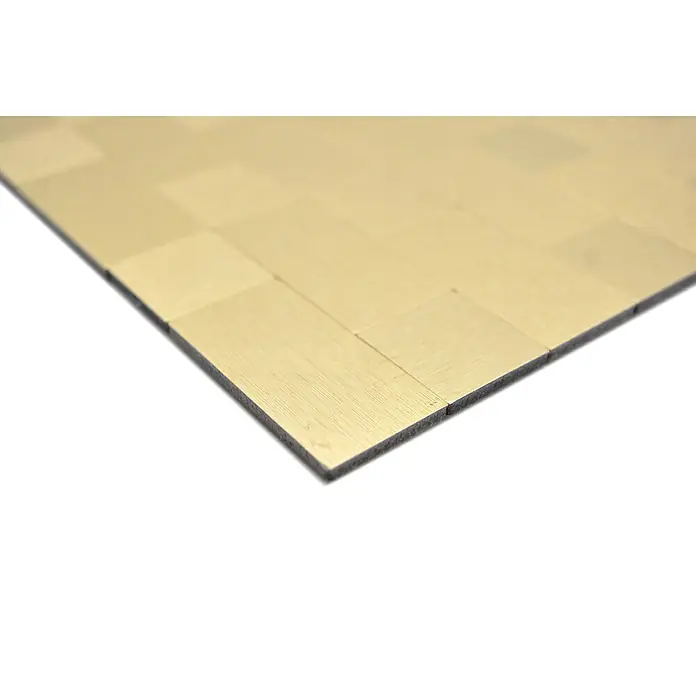 Selbstklebemosaik SAM 4GO87 - 30,5 x 30,5 cm, Aluminium, Gold - Detailaufnahme