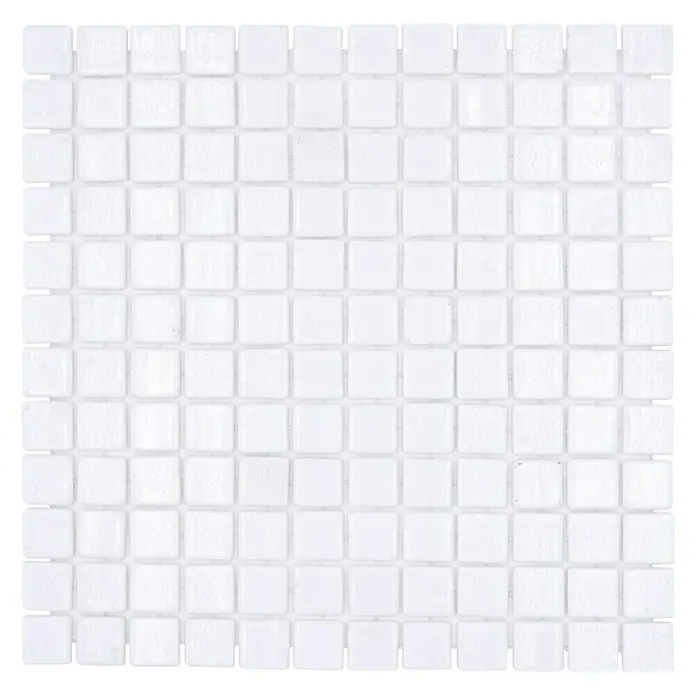 Mosaikfliese Eco Blanco VP100PAT - 31,6 x 31,6 cm, Weiß, Matt - Draufsicht