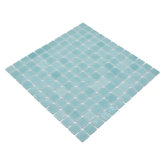 Mosaikfliese Eco Niebla VP503PAT - 31,6 x 31,6 cm, Grün, Matt - Diagonale Ansicht