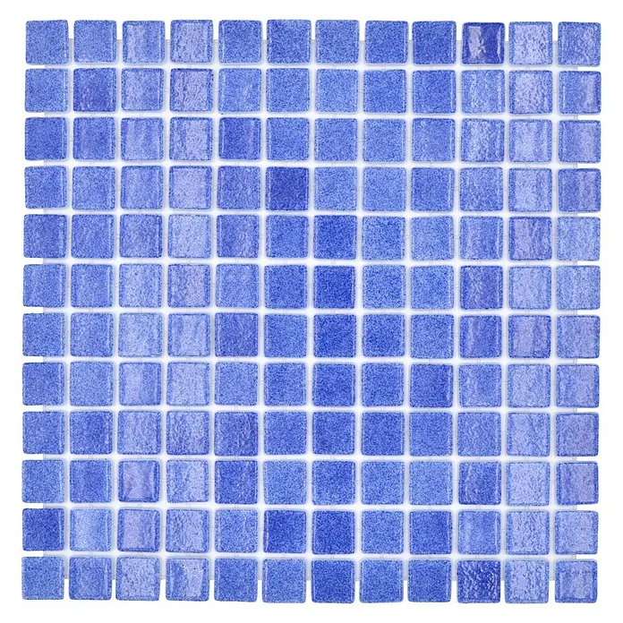 Mosaikfliese Eco Niebla VP508PUR - 31,6 x 31,6 cm, Navy-Blau, Glänzend - Draufsicht