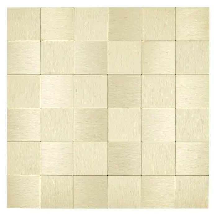 Selbstklebemosaik SAM 4GO99 - 30,5 x 30,5 cm, Aluminium, Gold - Draufsicht