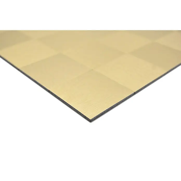 Selbstklebemosaik SAM 4GO99 - 30,5 x 30,5 cm, Aluminium, Gold - Detailaufnahme