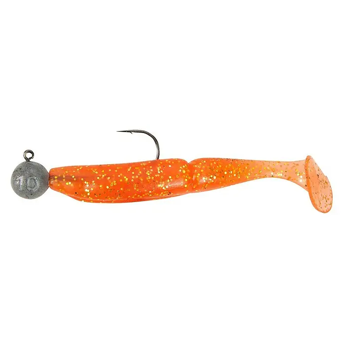 Westline Gummifisch-Set Ridge Fish - Orange, 60 g, Länge: 10 cm, 3 Stk. - Linke Seitenansicht