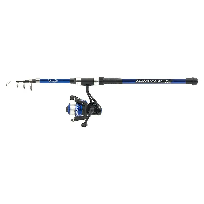 Westline Angel-Set Blue - Länge Rute: 2,1 m, Wurfgewicht: 15 - 40 g - Linke Seitenansicht