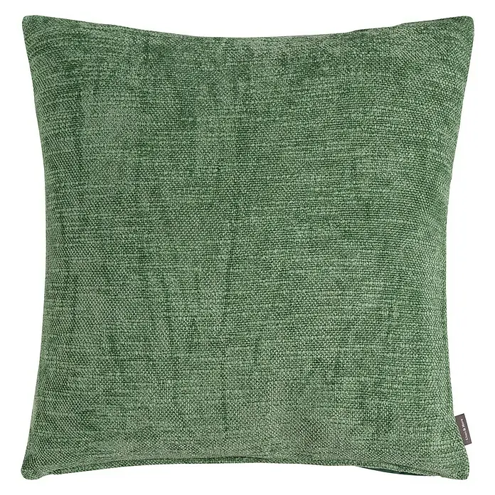 Kissen Coco Chenille - Grün, 45 x 45 cm, 100 % Baumwolle - Vorderansicht