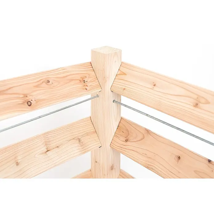 Westmann Komposter - L x B x H: 130 x 100 x 80 cm, 1.040 l, Holz - Detailaufnahme
