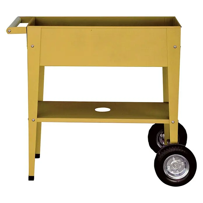 Kräuterhochbeet - L x B x H: 85 x 50 x 80 cm, Mustard - Linke Seitenansicht
