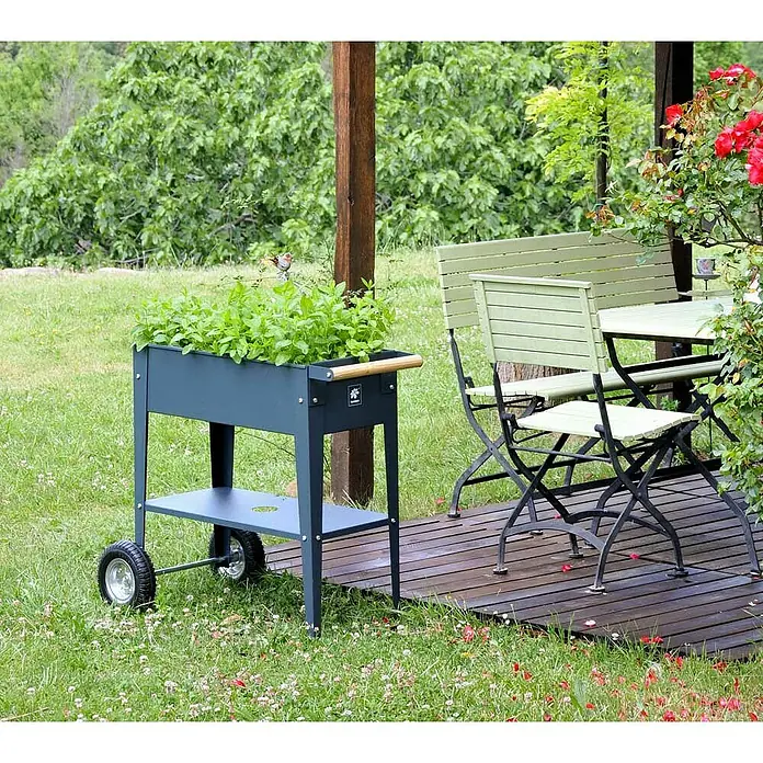 Kräuterhochbeet Urban - L x B x H: 85 x 50 x 80 cm, Anthrazit - Stimmungsaufnahme