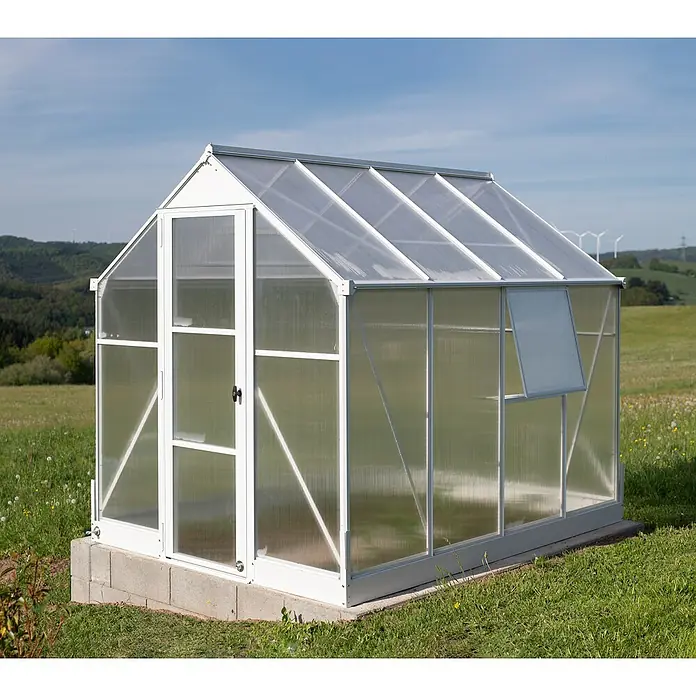Westmann Gewächshaus - 252 x 190 x 214 cm, Weiß - Stimmungsaufnahme
