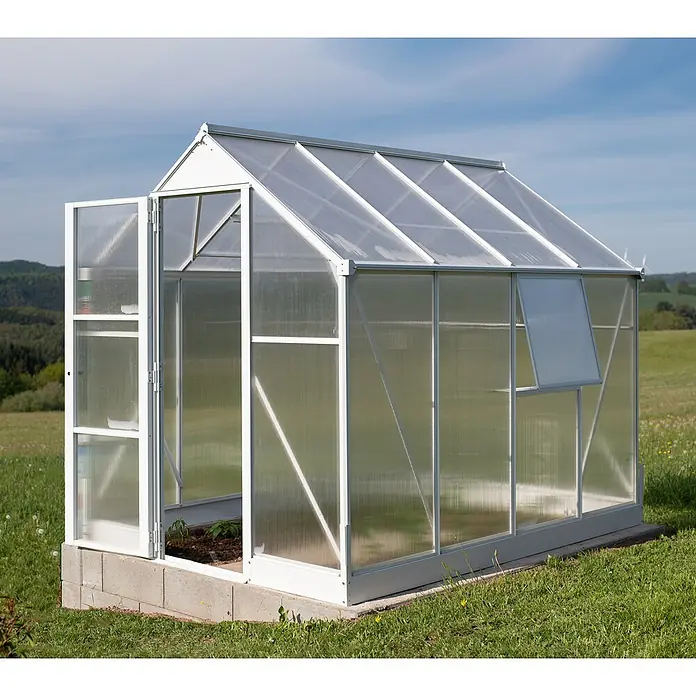 Westmann Gewächshaus - 252 x 190 x 214 cm, Weiß - Stimmungsaufnahme