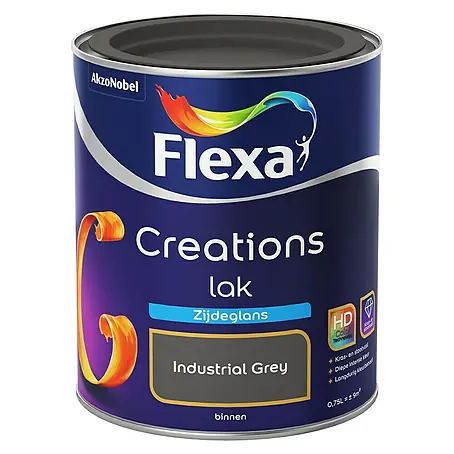 Flexa Creations Lak Zijdeglans Industrial Grey