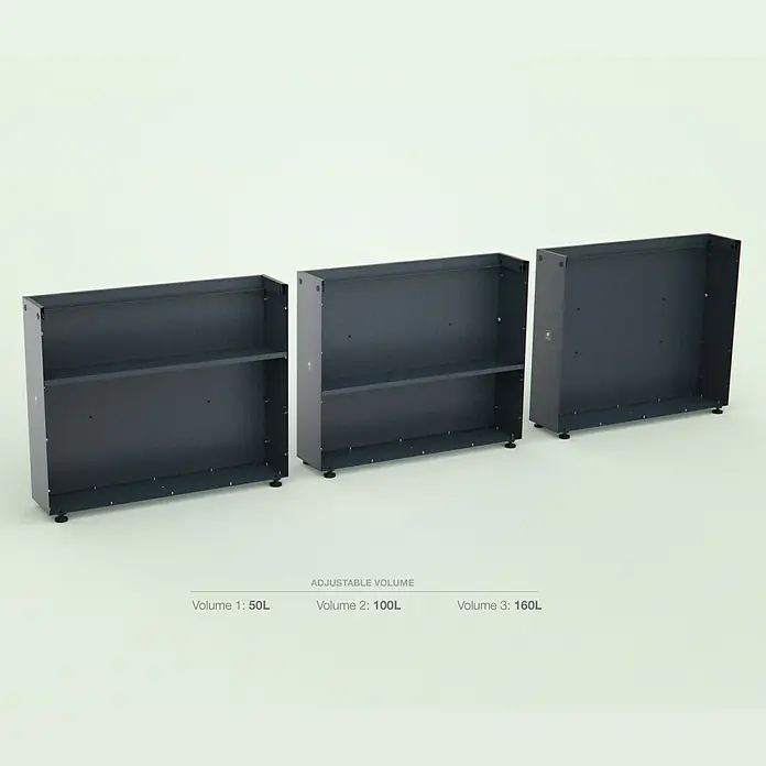 Hochbeet - 100 x 23 x 75 cm, Stahl, Anthrazit