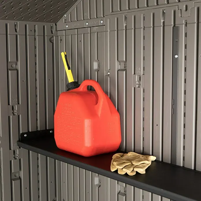 Lifetime Gerätehaus Galaxis - 244 cm, 457 cm, Kunststoff, Dunkelgrau - Detailaufnahme