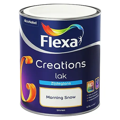 Flexa Creations Witte lak Zijdeglans Morning Snow