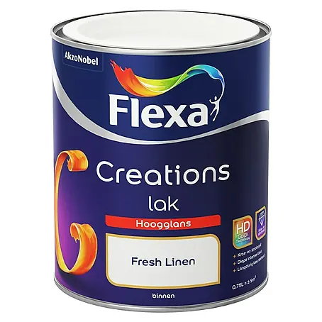 Flexa Creations Witte lak Hoogglans Fresh Linen