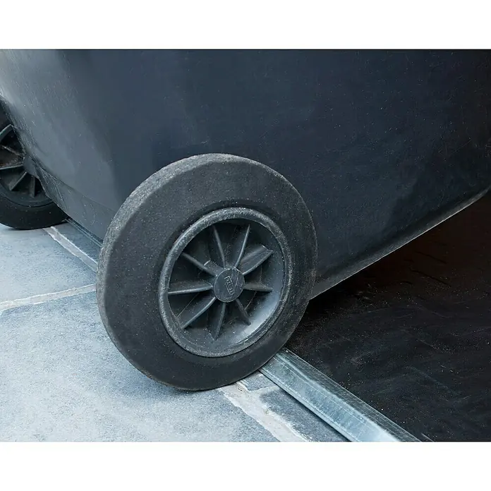 Palram – Canopia Spremnik za kante za smeće Universal Voyager - Vanjska širina uklj. krovni prevjes: 139 cm, Vanjska dubina uklj. krovni prevjes: 90 cm, Aluminij, Crne boje - Detaljan prikaz