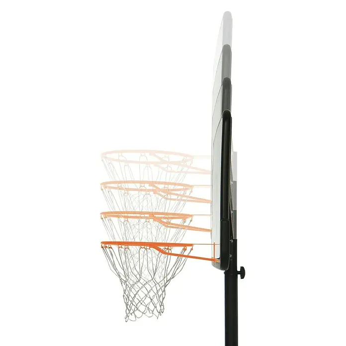 Lifetime Basketballkorb Texas - 76 x 112 x 304 cm - Linke Seitenansicht
