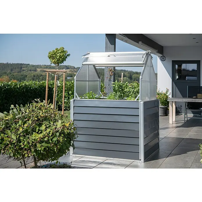 Westmann Hochbeet Store & Grow - 120 x 120 x 169 cm, Metall - Stimmungsaufnahme