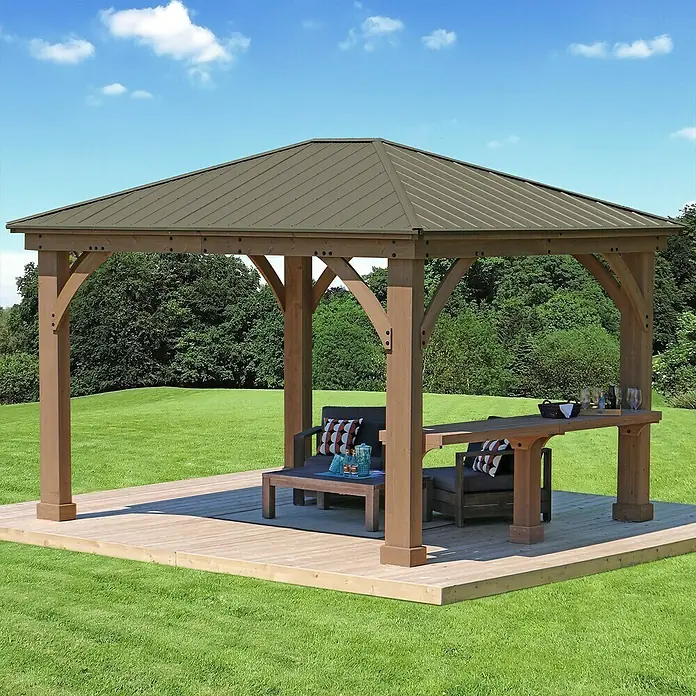 Westmann Ablage - Passend für: Westmann Pavillon Devon 12x12, Holz - Stimmungsaufnahme