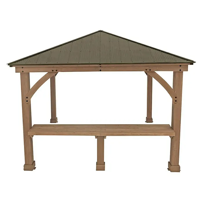 Westmann Ablage - Passend für: Westmann Pavillon Devon 12x12, Holz - Vorderansicht