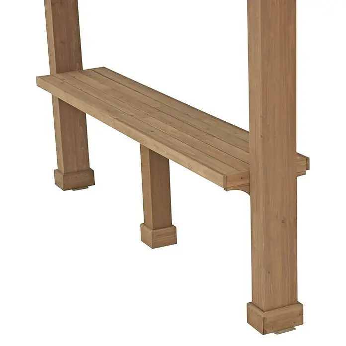 Westmann Ablage - Passend für: Westmann Pavillon Devon 12x12, Holz - Detailaufnahme
