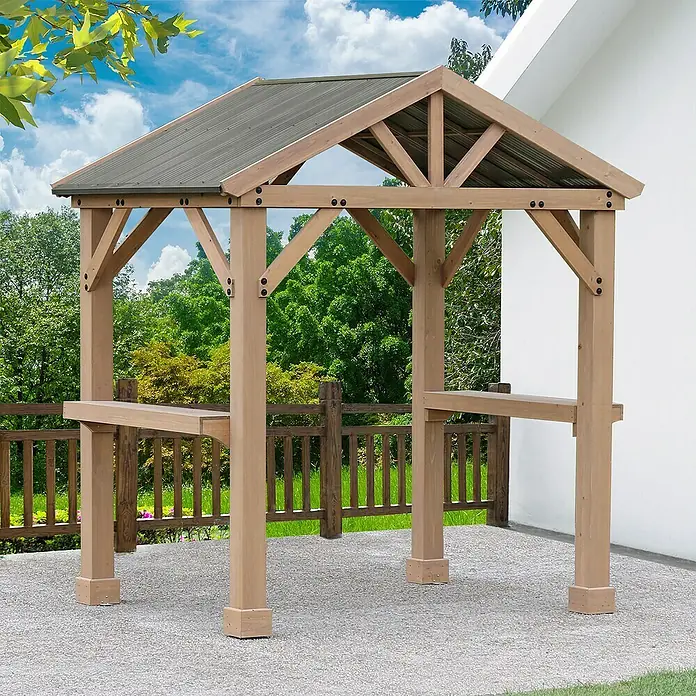 Westmann Grillpavillon - L x B: 174 x 245 cm, Braun - Stimmungsaufnahme