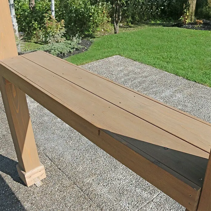 Westmann Grillpavillon - L x B: 174 x 245 cm, Braun - Detailaufnahme