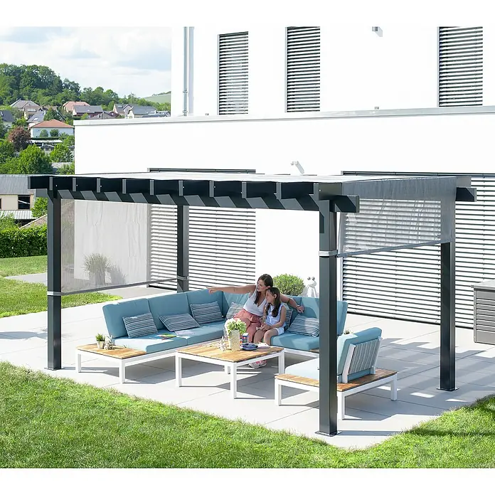 Sojag Pergola 10x16 - L x T: 495 x 295 cm, Textil - Anwendungsbeispiel