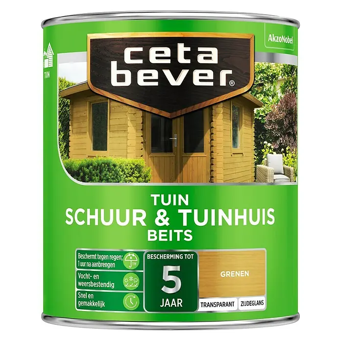 Cetabever Houtbeits Schuur & Tuinhuis Transparant - Transparant, 750 ml - Vooraanzicht