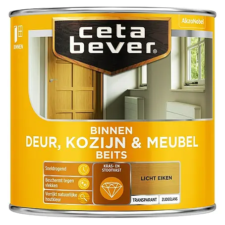 Cetabever  Beits voor kozijnen en deuren Transparant AC 0106 Licht Eiken