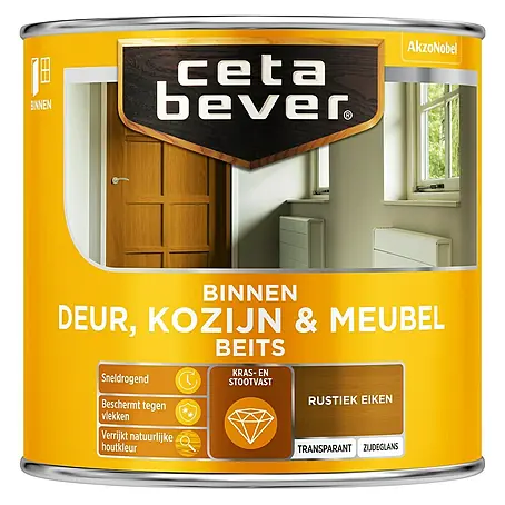 Cetabever  Beits voor kozijnen en deuren Transparant AC 0107 Rustiek Eiken