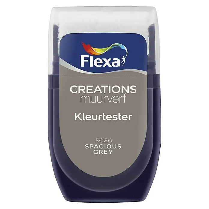 Flexa Creations Kleurtester - Spacious Grey, 30 ml - Vooraanzicht
