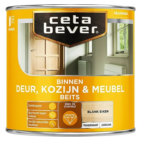 Cetabever  Beits voor kozijnen en deuren Transparant AC 0104 Blank Eiken
