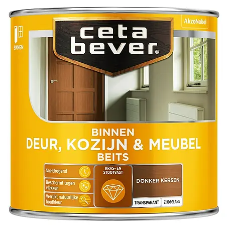 Cetabever  Beits voor kozijnen en deuren Transparant AC 0135 Donker Kersen