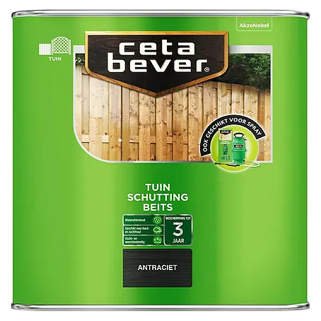 Cetabever  Schuttingbeits Antraciet
