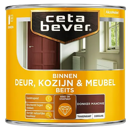 Cetabever  Beits voor kozijnen en deuren Transparant AC 0147 Donker Mahonie